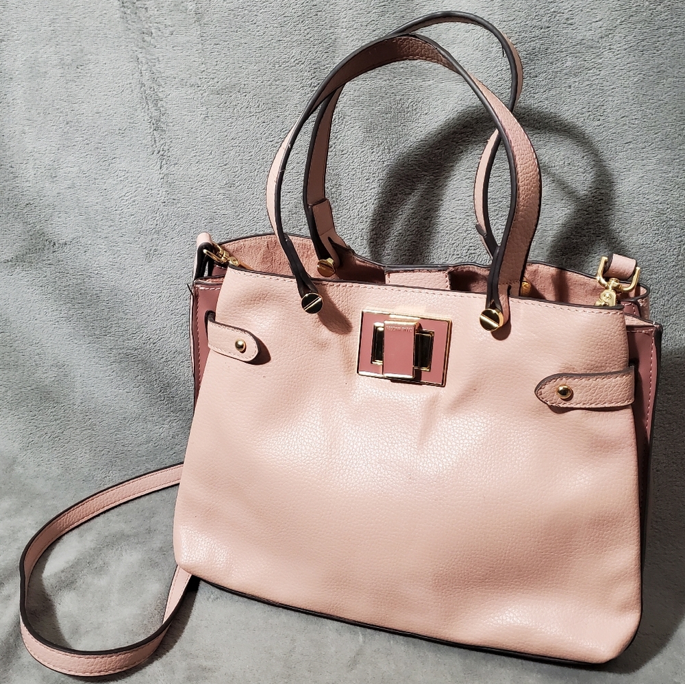 Steve Madden Vegan Handbag with Removeable Crossbody Strap Pink